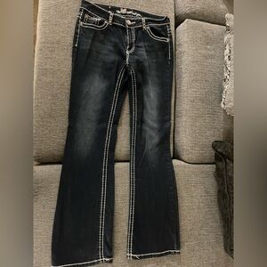 Brand new pair of miss chica jeans with white stitching